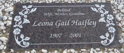 Leona Gail <I>Madison</I> Haifley 