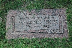 Geraldine Beatrice “Jerry” <I>Bell</I> Crigler 