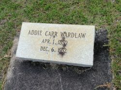 Addie <I>Carr</I> Wardlaw 