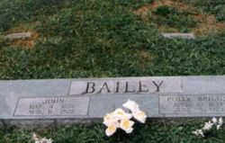 Mary E “Polly” <I>Briggs</I> Bailey 
