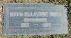Bertha Ella <I>Alewine</I> Busch 