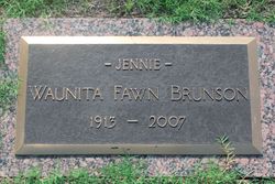 Waunita Fawn “Jennie” <I>Pitt</I> Brunson 