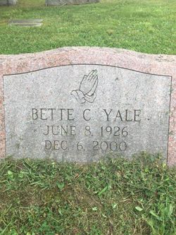 Bette Belle <I>Cox</I> Yale 