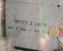 Betty Jane <I>Perrott</I> Launi 