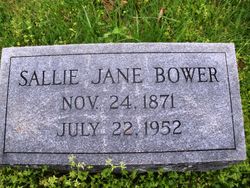 Sarah Jane “Sallie” <I>Day</I> Bower 