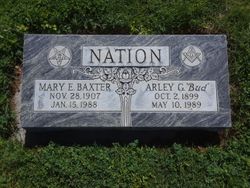Mary E <I>Baxter</I> Nation 