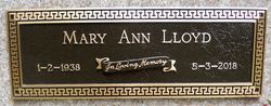 Mary Ann <I>Darling</I> Lloyd 