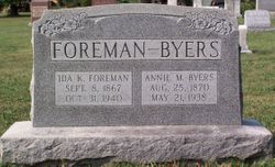 Ida K. <I>Byers</I> Foreman 