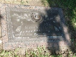 Gladys Marie <I>Bray</I> Giles 