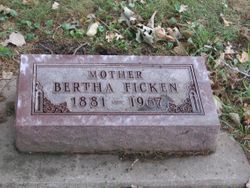 Bertha Sophie Etta <I>Brunstein</I> Ficken 