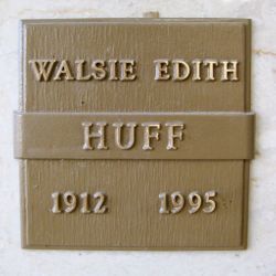 Walsie Edith <I>Hurst</I> Huff 