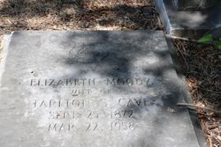 Harriette Elizabeth “Lizzie” <I>Moody</I> Cave 