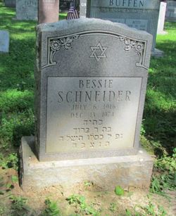 Bessie <I>Merrims</I> Schneider 