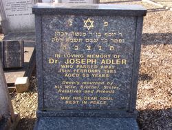 Dr Joseph Adler 