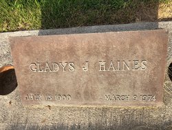 Gladys J <I>Melton</I> Haines 