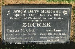 Frances M. <I>Glick</I> Zucker 