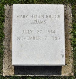 Mary Helen <I>Brock</I> Adams 