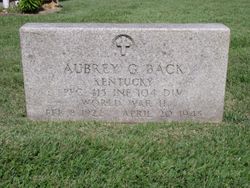 PFC Aubrey G. Back 