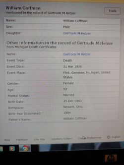Gertrude May <I>Coffman</I> Hetzer 