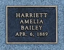 Harriet Amelia <I>Porter</I> Bailey 