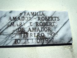 Mary E. Roberts De Amador 