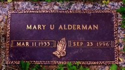 Mary Katherine <I>Underwood</I> Alderman 