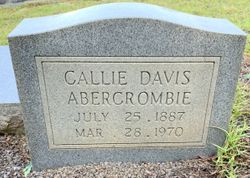 Callie <I>Davis</I> Abercrombie 