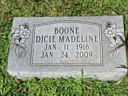 Dicie Madeline <I>Adkins</I> Boone 