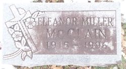 Eleanor Ann <I>Miller</I> McClain 