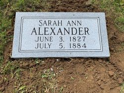 Sarah Ann <I>Prewitt</I> Alexander 
