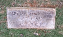 Mary Lou <I>Sykes</I> Harris 