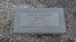 Doris <I>Crosby</I> Boyd 