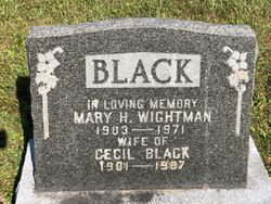 Mary Hazel <I>Wightman</I> Black 