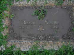 Blanche Cornelia “Betty” <I>Rolle</I> Worthey 