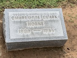 Charlotte Rachel <I>Clark</I> Horne 