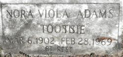 Nora Viola “Tootsie” <I>Howell</I> Adams 
