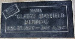 Gladys Alma <I>Mayfield</I> Mehring 