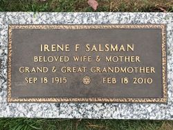Irene F Salsman 