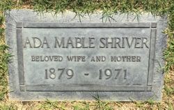 Ada Mable <I>Hall</I> Shriver 