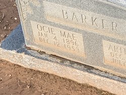Ocie Mae <I>Johnson</I> Barker 