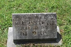 Mary Ann <I>Carver</I> Propes 