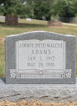 Jimmie Malcue “Pete” Adams 