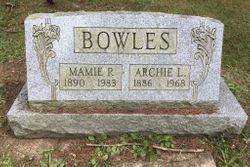 Mary Ophelia “Mamie” <I>Pond</I> Bowles 
