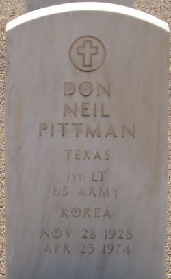1LT Don Neil Pittman 