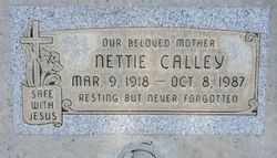 Nettie Jeanette <I>Baughman</I> Calley 