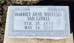 Harriet Anne <I>Whitesel</I> Van Ginkel 