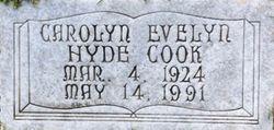 Carolyn Evelyn <I>Hyde</I> Cook 