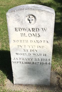 Pvt Edward W Bloms 