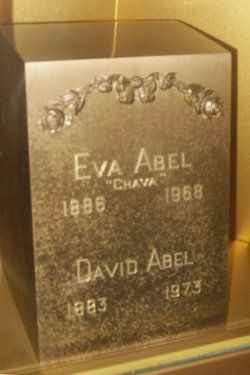 Eva “Chava” <I>Rayevsky</I> Abel 