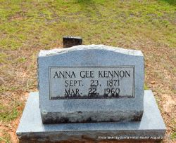 Anna Gee <I>M</I> Kennon 